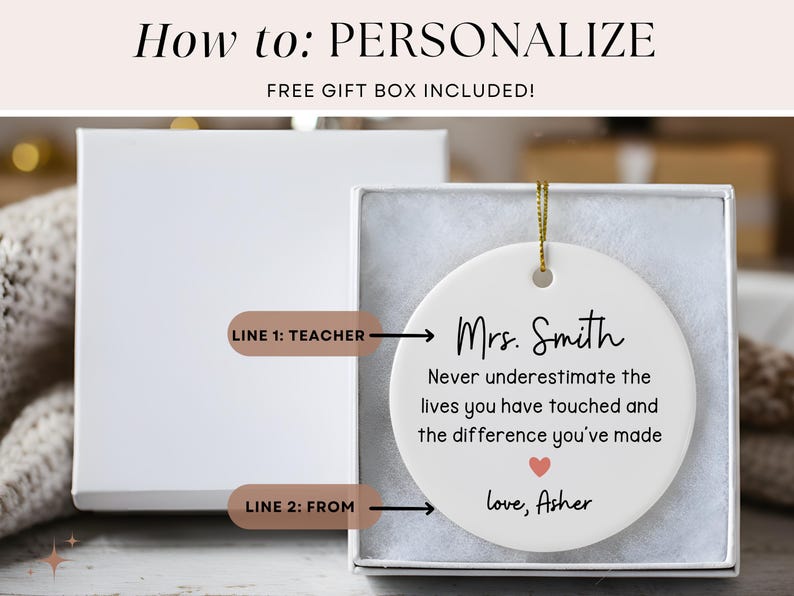 Difference Maker Teacher Ornament - Thumbnail 2