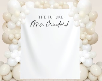 Custom Bachelorette Banner, Personalized Bachelorette Party Decor, Bach Party Welcome Sign, Custom Photo Backdrop, Bridal Shower Decor Sign