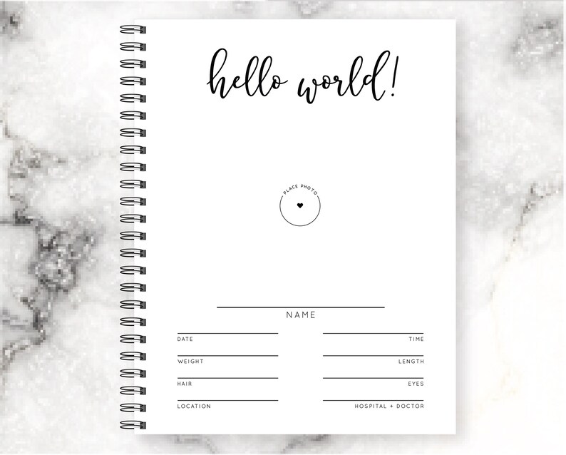 Baby Book Gender Neutral Baby Memory Book Pregnancy Baby Etsy