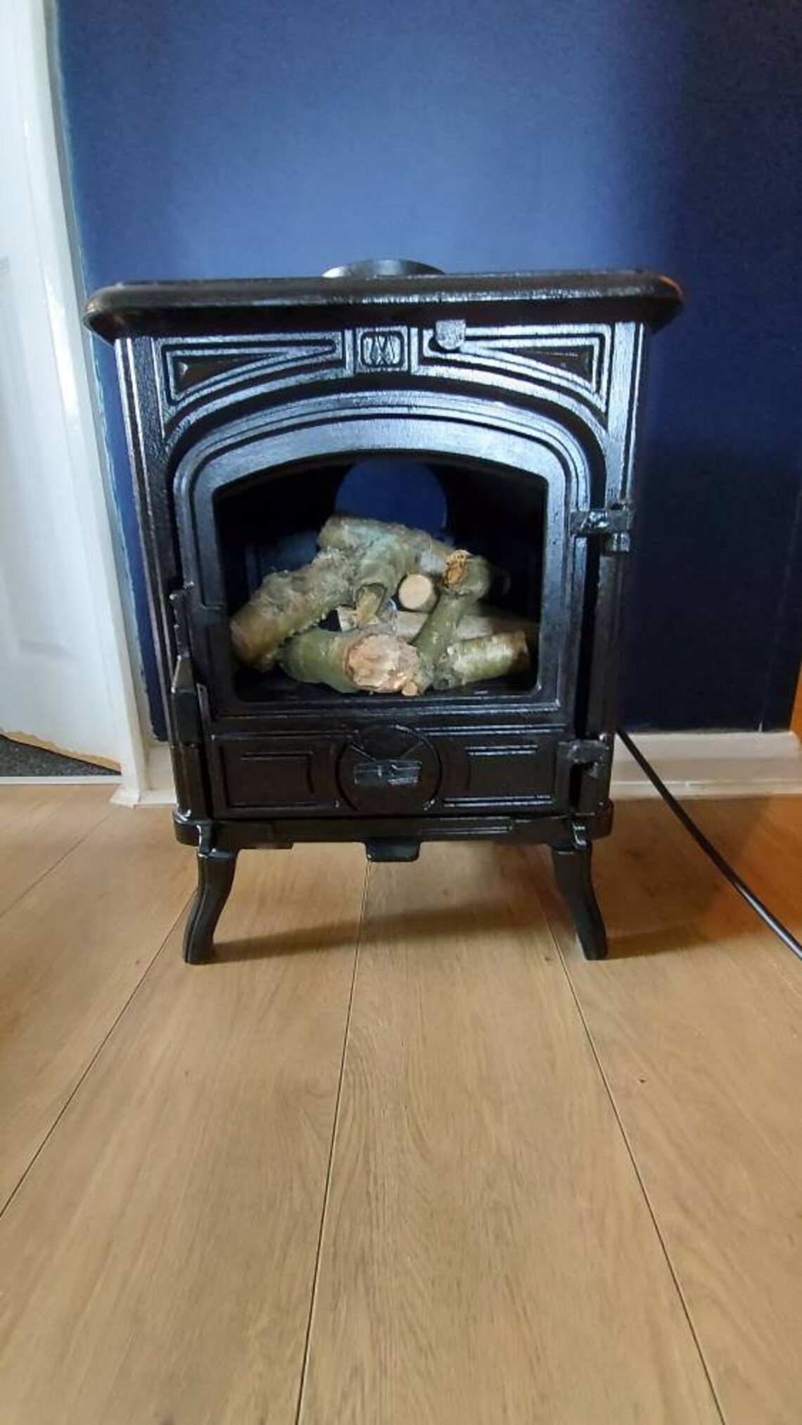 Electric log burner Real log burner converted to electric Etsy