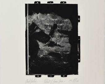 Paul Jenkins Signed Lithograph-Rare Lim.Ed-Black & White Abstract Expressionist