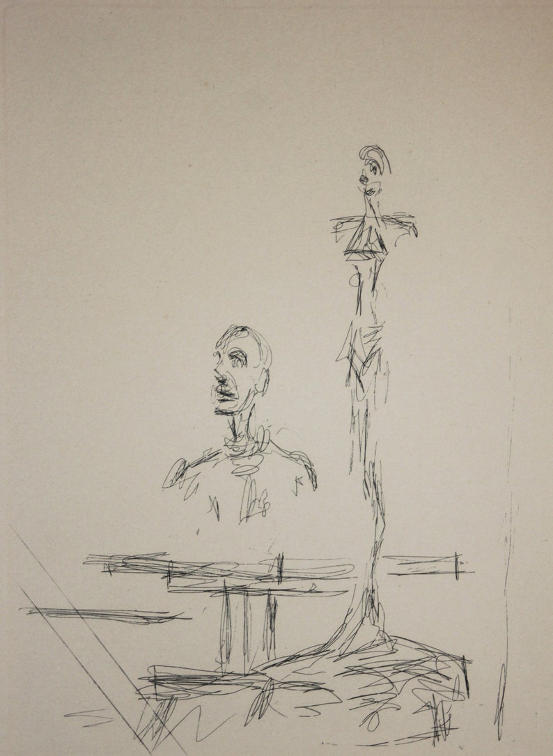 Alberto Lim.ed Etchingabstract Figuresthe Etsy