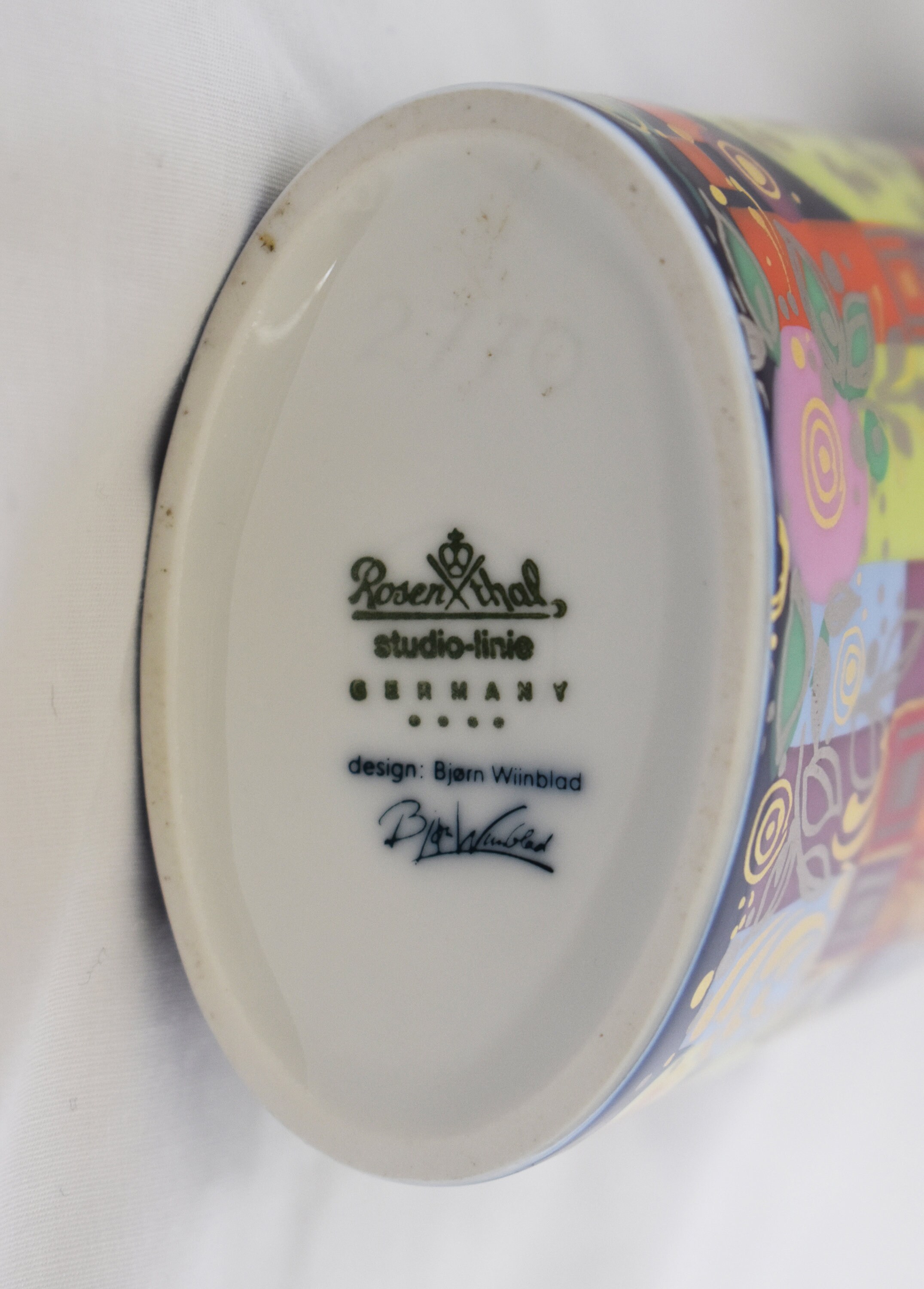 Rosenthal - 希少品 ドイツ製 Rosen Tahl 【Bjorn Wiinblad】C&S Bjorn Wiinblad Rosenthal Three Piece Porcelain Set-1001