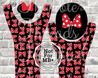 NOT For MB+ | Gal Mouse Big Bow Magic Band 2.0 Decal Skin |  Wrap & Center|  Mouse Head ONLY  | | Mouse Head Only