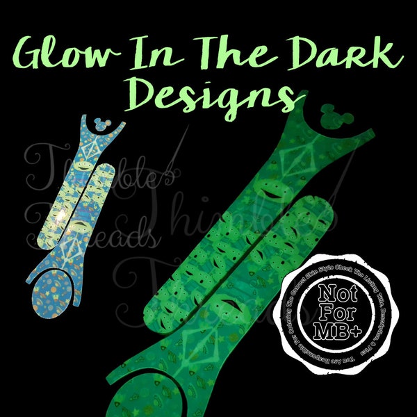 Ships 5/14 NOT For MB+ | Toy Alien Claw Glow in the Dark Magic Band 2.0 Decal Skin |  Wrap & |  Mouse Head ONLY | Mouse Head Only