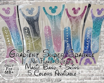 MagicBand+ Skin Mouse Head ONLY | Gradient Glitter Super Sparkle Band Cover | Disney Trip Accessory