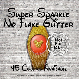 NOT For MB+ | Super Sparkle No Flake Glitter Magic Band 2.0 Decal Skin |  | Mouse Head or Puck Icon