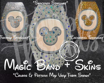 MagicBand+ Skin Mouse Head ONLY | Stardust Super Sparkle Band Cover | Disney Trip Accessory
