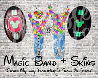Up and Away Castle Magic Band + Decal Skin | Only Fits MB+ | 3 Piece Wrap | Video Instructions | 2022 Band