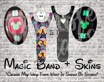 Ships 5/14 Nightmare Lovers Magic Band + Decal Skin | 3 Piece Wrap | Video Instructions | 2022 Band | MNSSHP