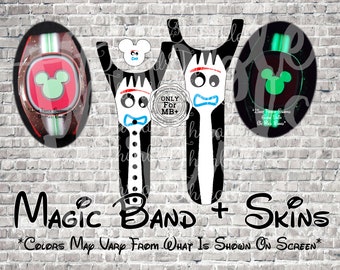 Not A Toy Friend Magic Band + Decal Skin | Only Fits MB+ | 3 Piece Wrap | Video Instructions | 2022 Band