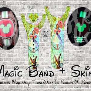 Haunted Umbrella Lady Magic Band + Decal Skin | Only Fits MB+ | 3 Piece Wrap | Video Instructions |