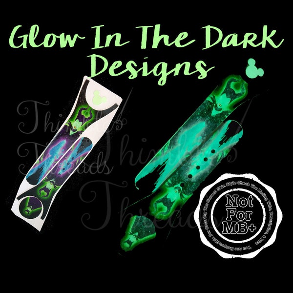 Ships 5/14 NOT For MB+ | Evil Fairy Glow in the Dark Magic Band 2.0 Decal | Wrap &   |  Mouse Head Decal ONLY  | | Mouse Head Only