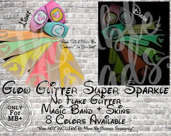 MagicBand+ Skin Mouse Head ONLY | Glow Glitter Super Sparkle Band Cover | Disney Trip Accessory