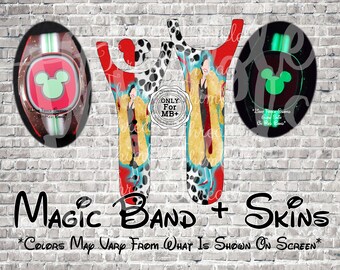 Dalmatian Villain 101 Magic Band + Decal Skin | Only Fits MB+ | 3 Piece Wrap | Video Instructions | 2022 Band