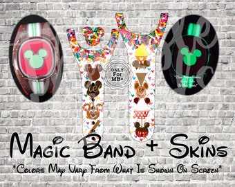 Sweet Treats Magic Band + Decal Skin | Only Fits MB+ | 3 Piece Wrap | Video Instructions | 2022 Band