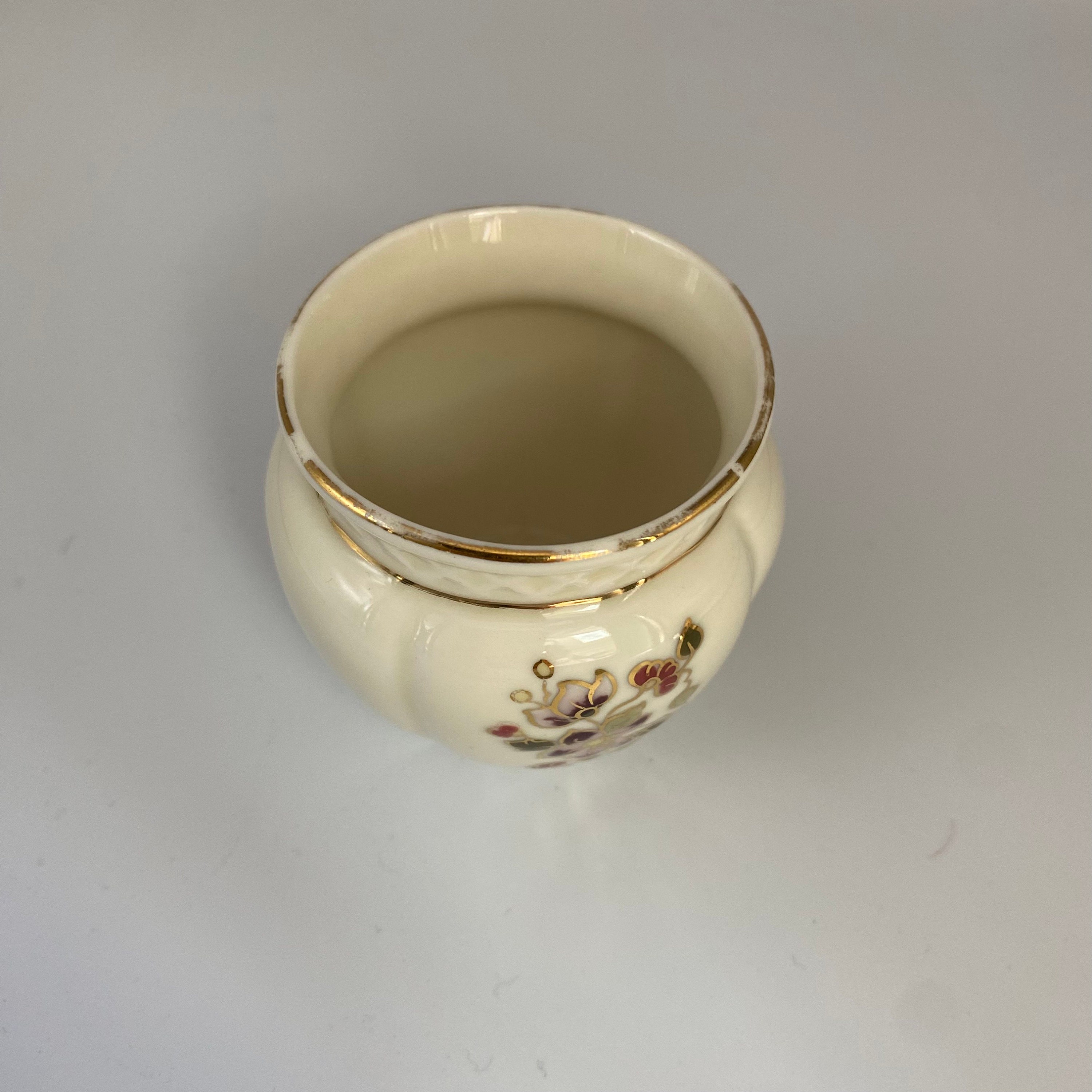 Vintage Zsolnay Hungary Porcelain Vase: Hand-painted Floral Decor