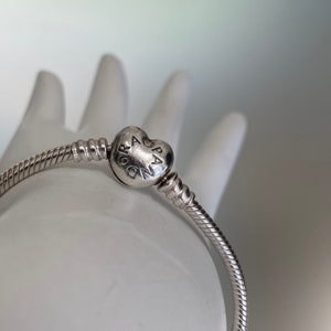 Pandora Bracelet Silver Heart Closure 590719 Sterling Silver Authentic Pandora Iconic Silver Charm Bracelet Pandora Bracelet Barrel Clasp