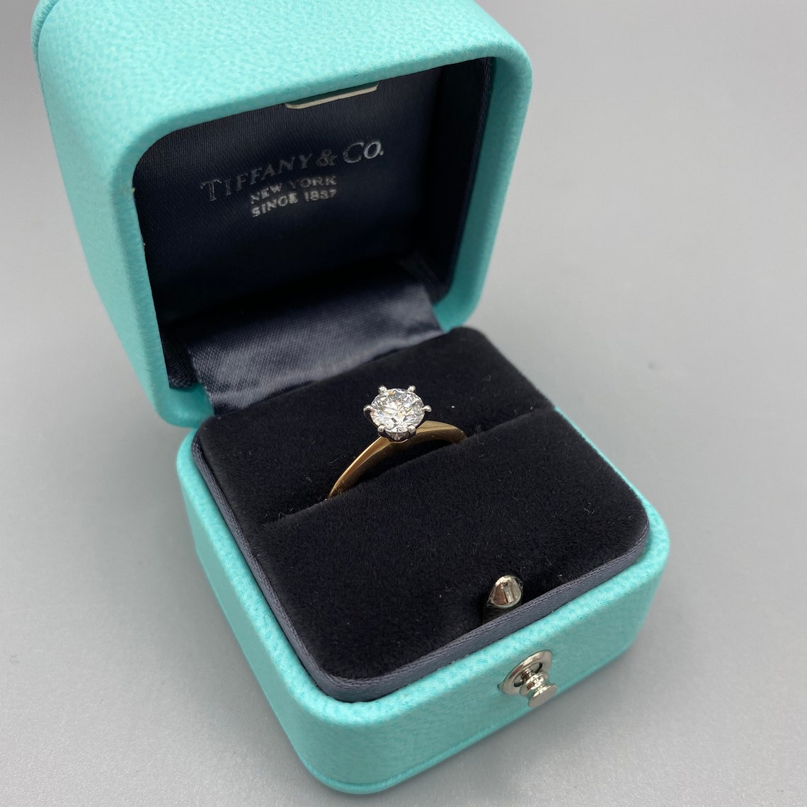 Tiffany & Co. Platinum Diamond .71 Ct Solitaire VVS2 Color