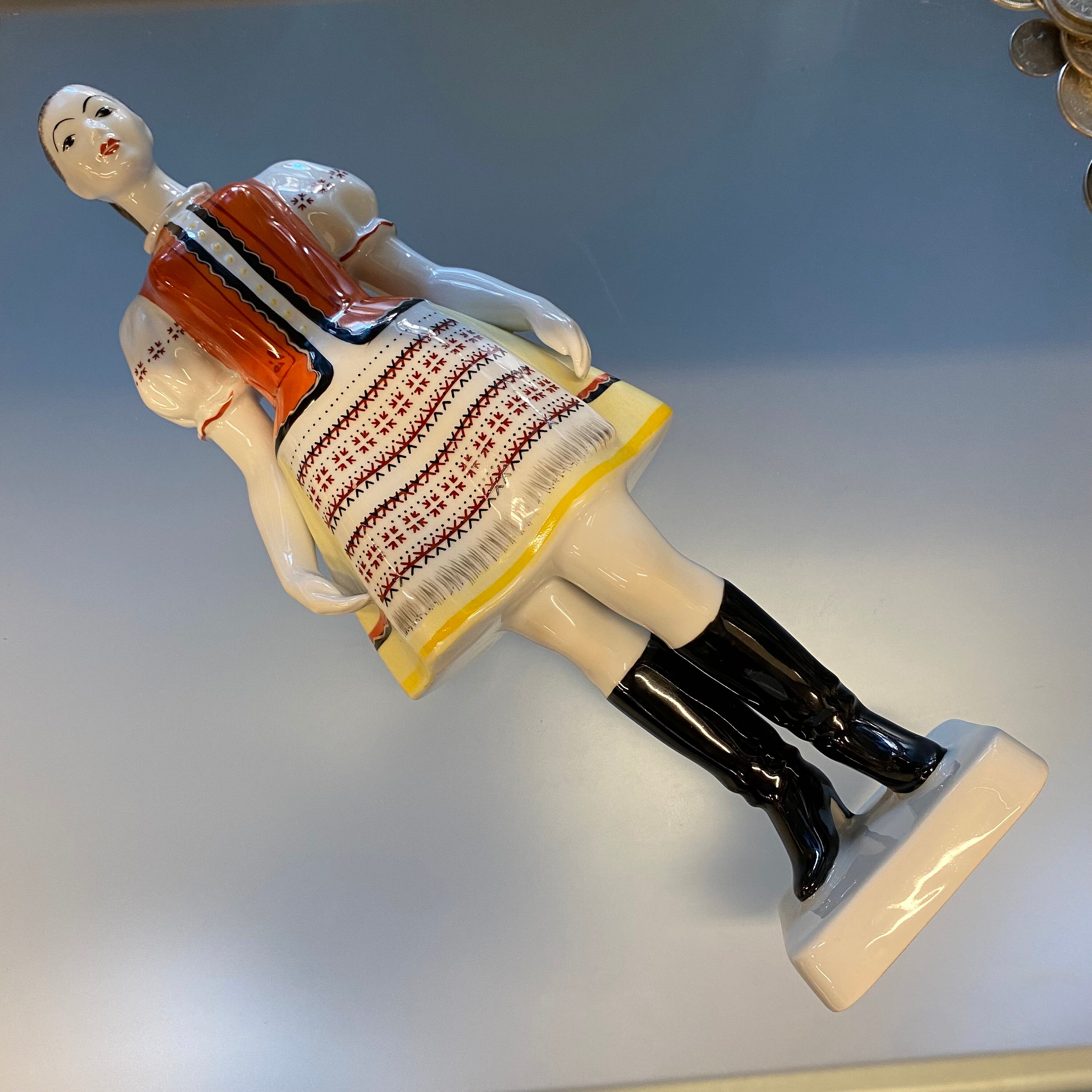 Hollohaza Hungarian Girl Figurine Hollohaza Hungary Porcelain 1834 5 Hungarian Folk Dancer