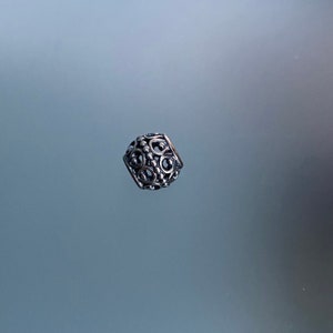 Vintage Authentic Pandora Sterling Silver Open Gage Charm Retired, Retired Pandora Charms S925 ALE