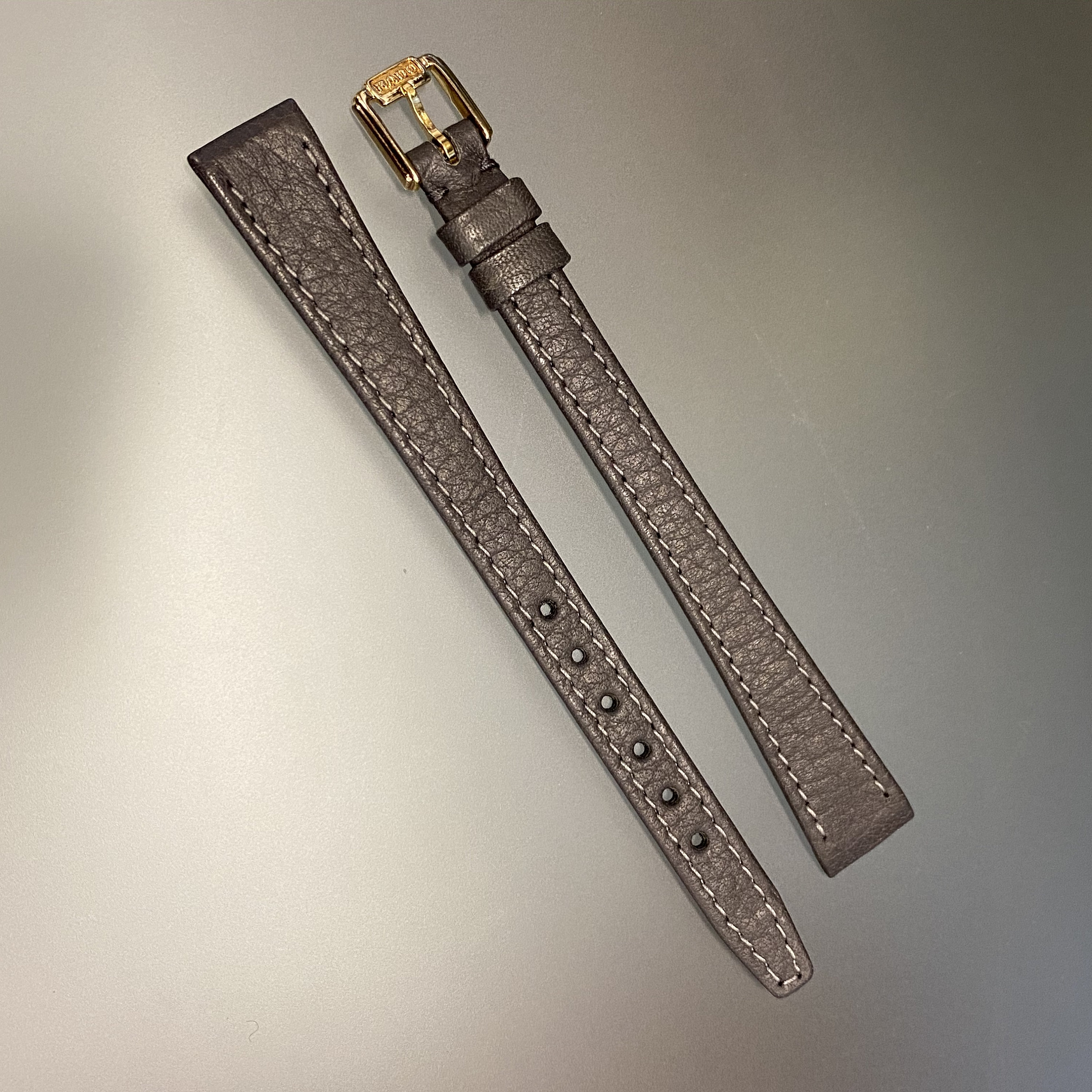 Genuine Rado 12mm Gray Leather Watch Bracelet Strap Gold Tone | Etsy