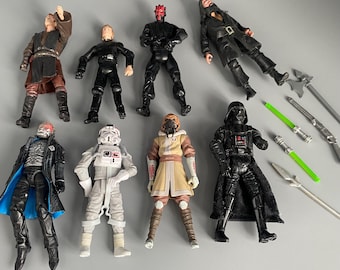 Star Wars 3.75in Action Figures Lot: Stormtroopers, Darth Vader, and More