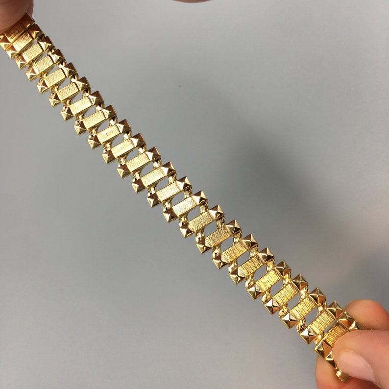 Expandable Gold Tone Ladies Watch Band Stainless Steel Classic Etsy
