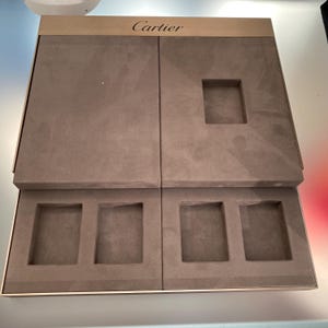 カルティエ グレーフェルトメタルウォッチディスプレイカウンターキット XS カルティエディスプレイ 本物のカルティエディーラーディスプレイスタンド 引き出し付きマルチウォッチスタンド