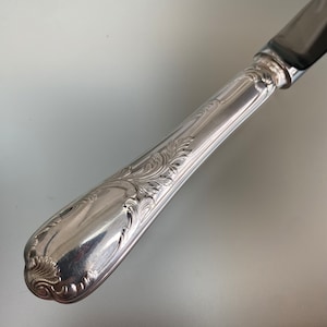 CHRISTOFLE Modern Hollow Knife Marly Silverplate, Satin Handle by CHRISTOFLE FRANCE