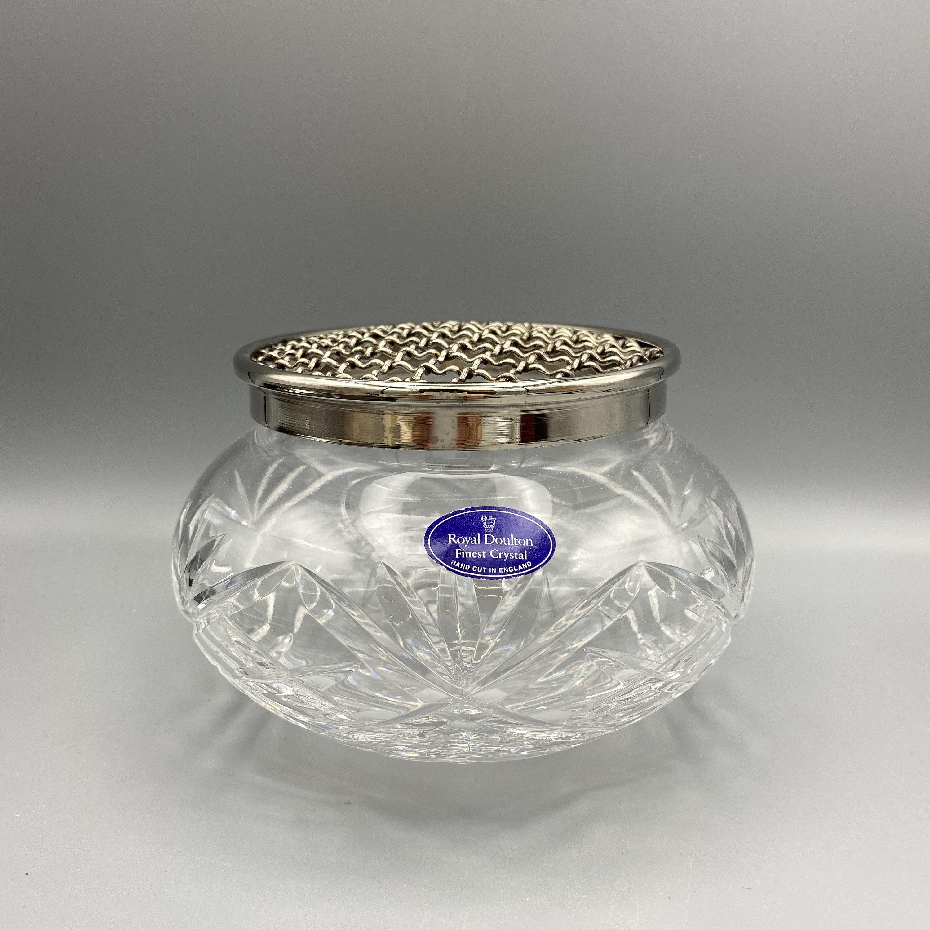 Vintage Royal Doulton Frog Flower Vase Round Bowl Crystal Etsy