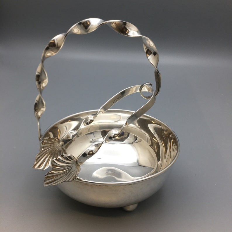 Mexico Sterling Silver Sugar Bowl and Sugar Cube Tongs Retro Etsy Canada
