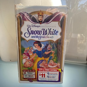 Snow White and The Seven Dwarfs Walt Disney&#39;s Masterpiece Collection Sealed Rare VHS  1524 First Time on Video VHS Never Opened