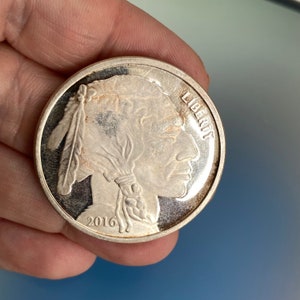 Moeda Liberty Indian Head Buffalo de prata fina 2016 1/10 oz .9999