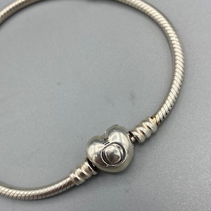 Pandora Bracelet Silver Heart Closure 590719 Sterling Silver Authentic Pandora Iconic Silver Charm Bracelet Pandora Bracelet Barrel Clasp
