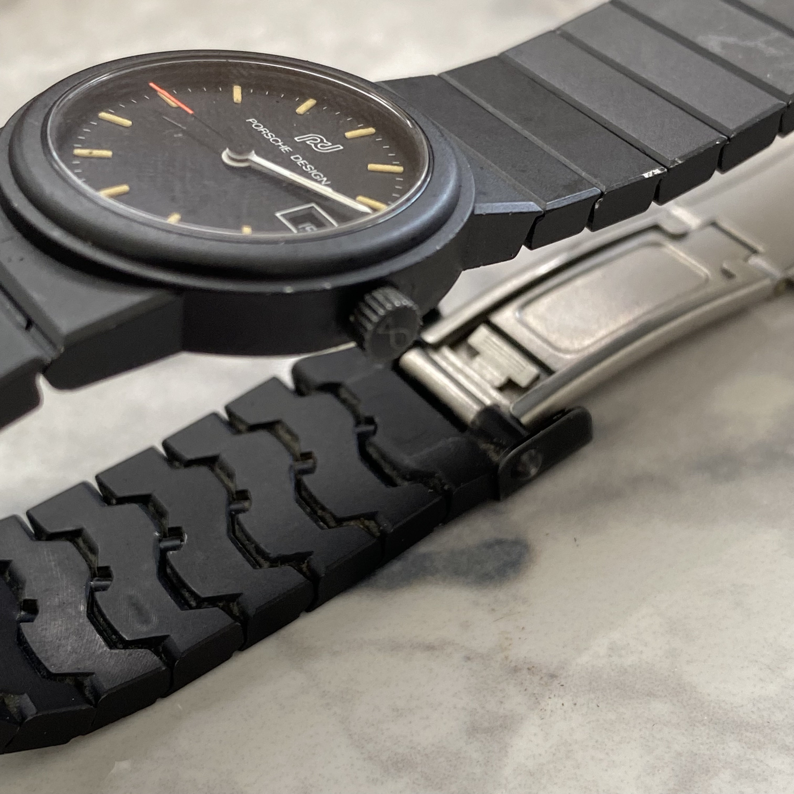 Pre-owned Porsche Design Ladies Quartz Watch With Leather