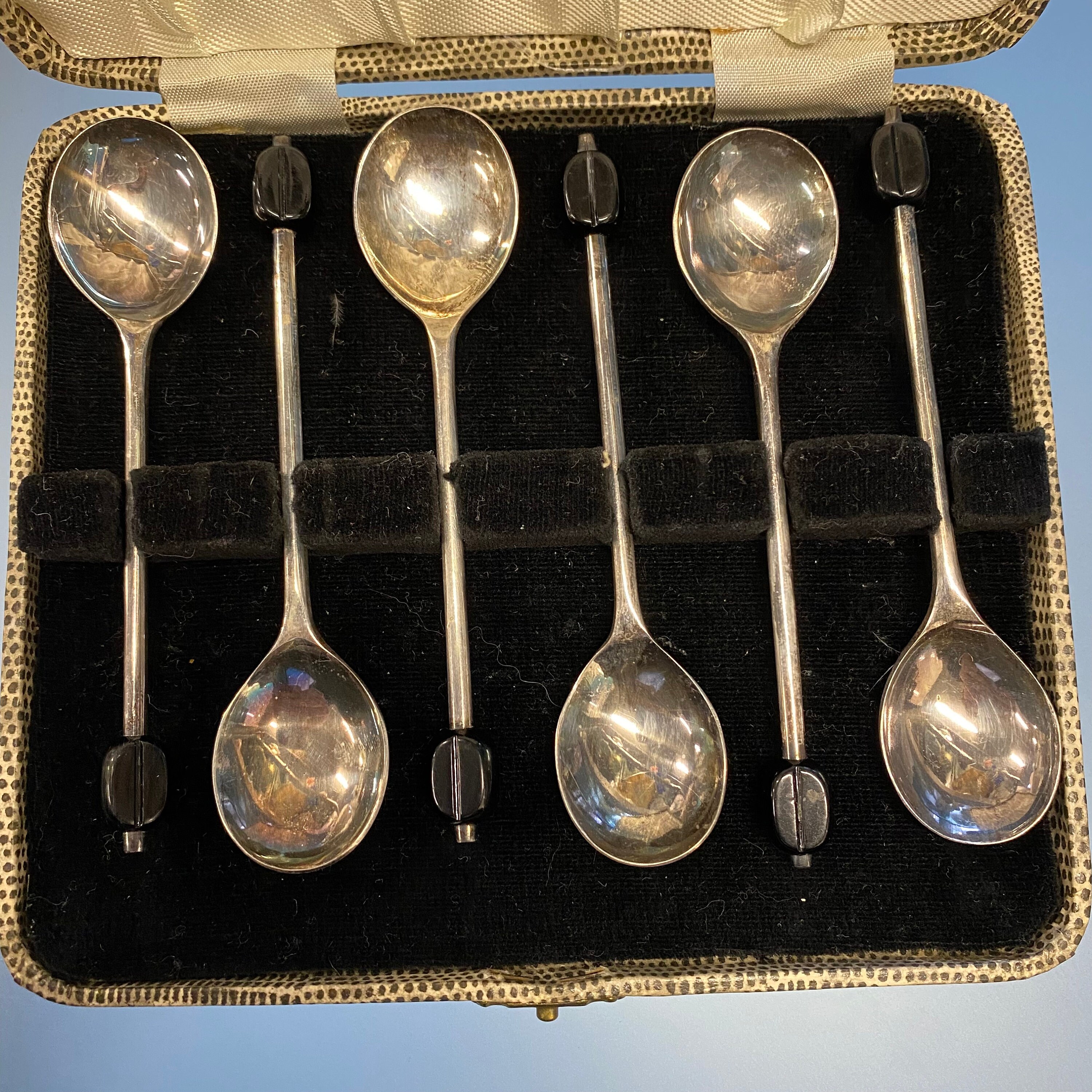 ヴィンテージ EPNS コーヒー豆デミタススプーン - イギリス製、1950