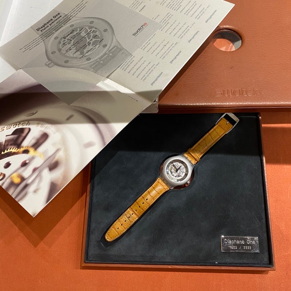Rare 2001 Swatch Diaphane One Carousel Tourbillon