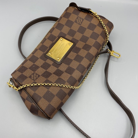 Vintage LOUIS VUITTON Louis Vuitton Damier Ebene Canvas Eva - Etsy Norway