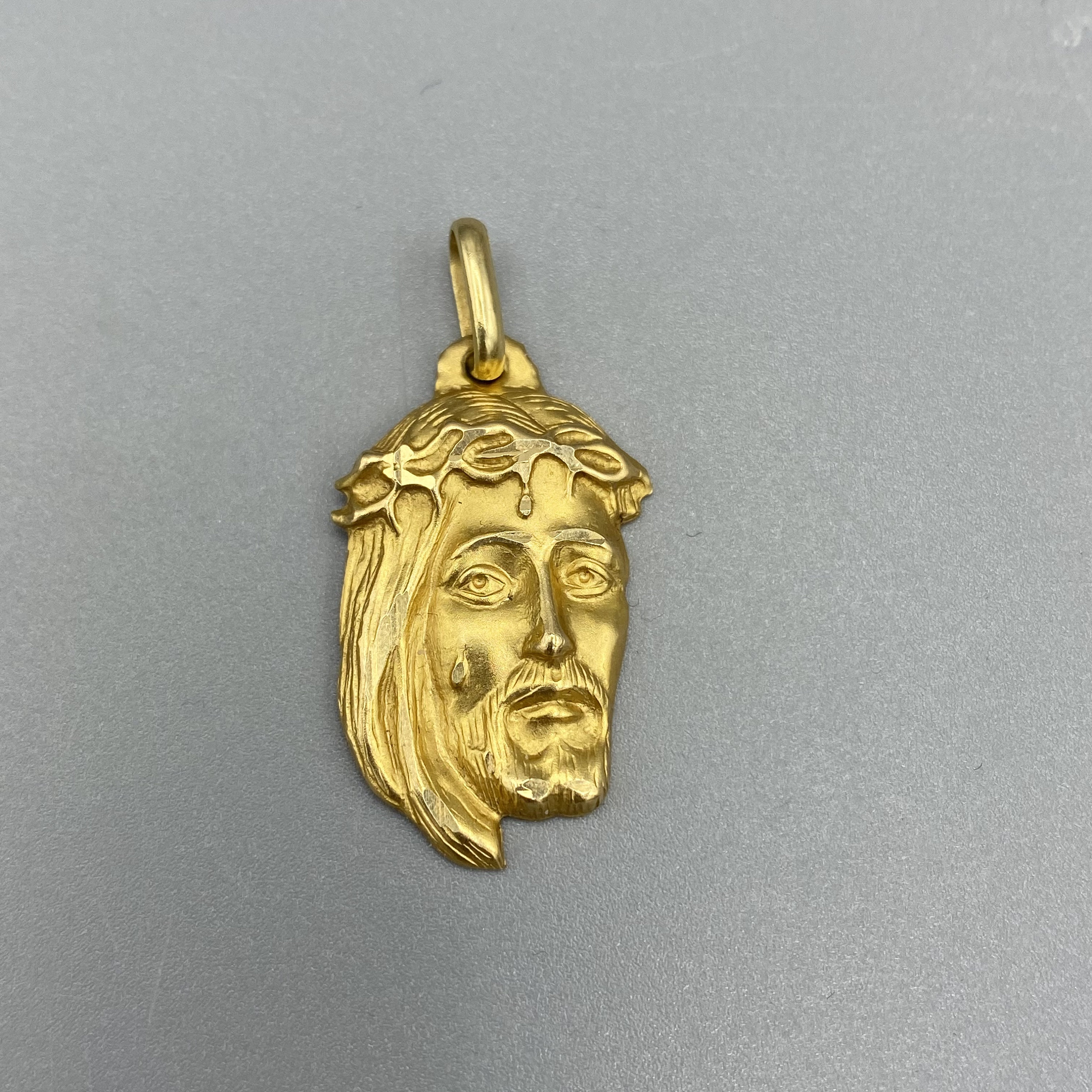 Weeping Jesus 18K Gold 3D Jesus Christ 