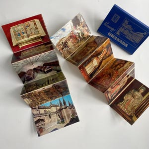 Carte postale vintage Souvenir Recuerdo Di Granada Cartes postales religieuses Mini livret de cartes postales Livre de 12 cartes GALLEGOS Cruz 44