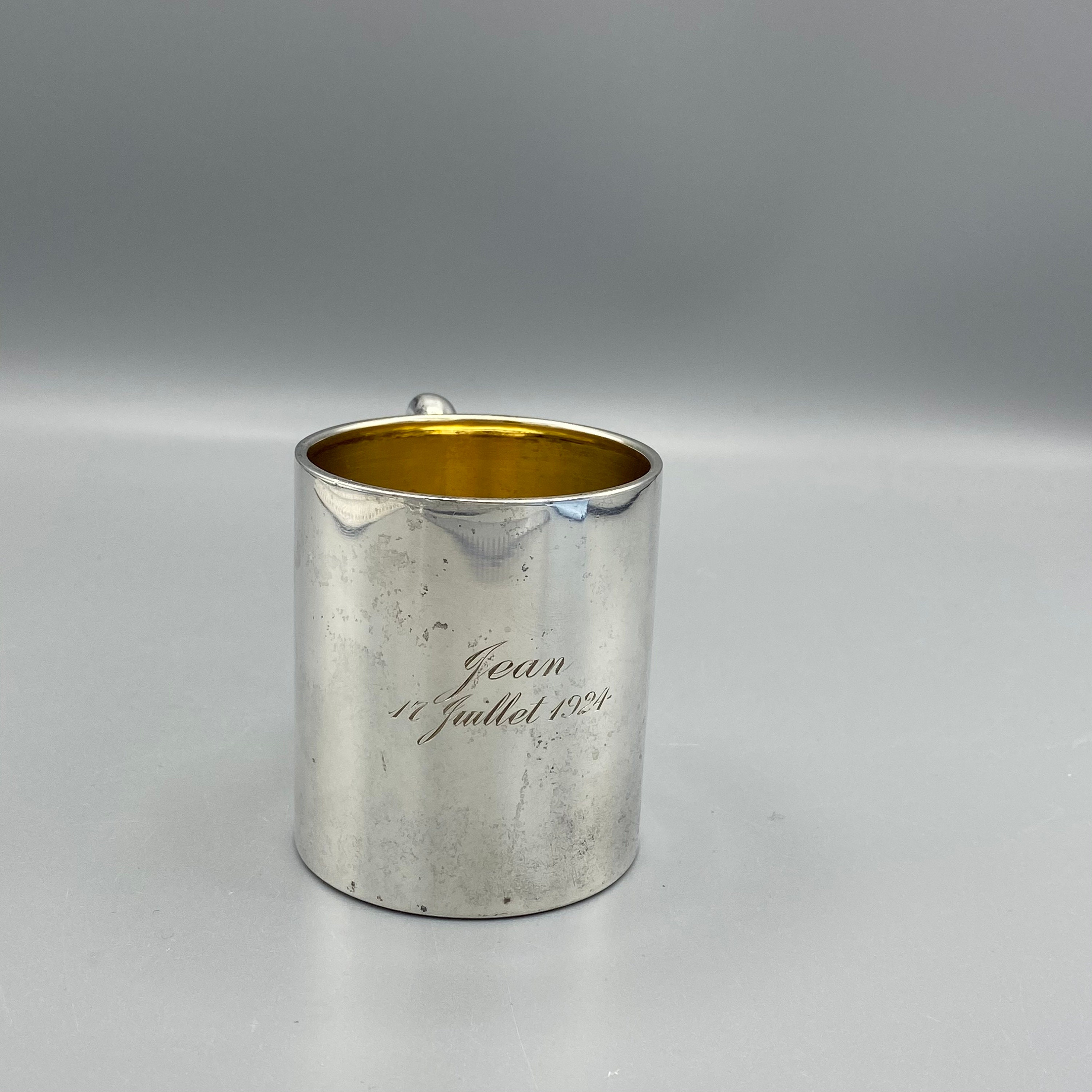 Antique BIRKS Sterling Silver Child Mug Cup Engraved Jean 17 Etsy
