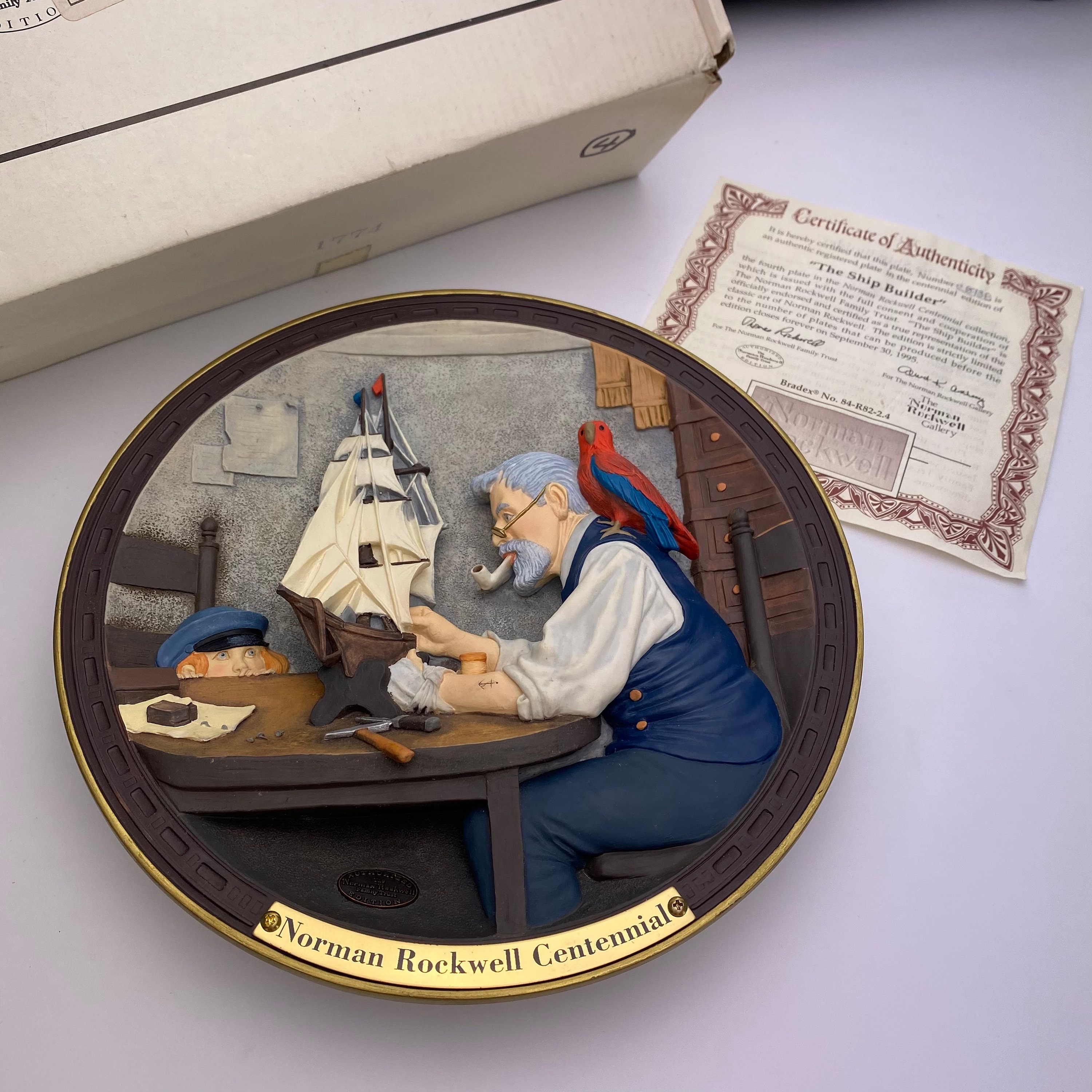 ノーマン・ロックウェル 限定版プレート K1529 ノーマン・ロックウェル