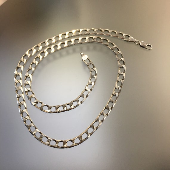 Sterling Silver Chain Necklace Italian 