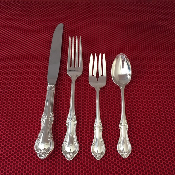 International JOAN OF ARC Solid Sterling Silver 4 piece place setting