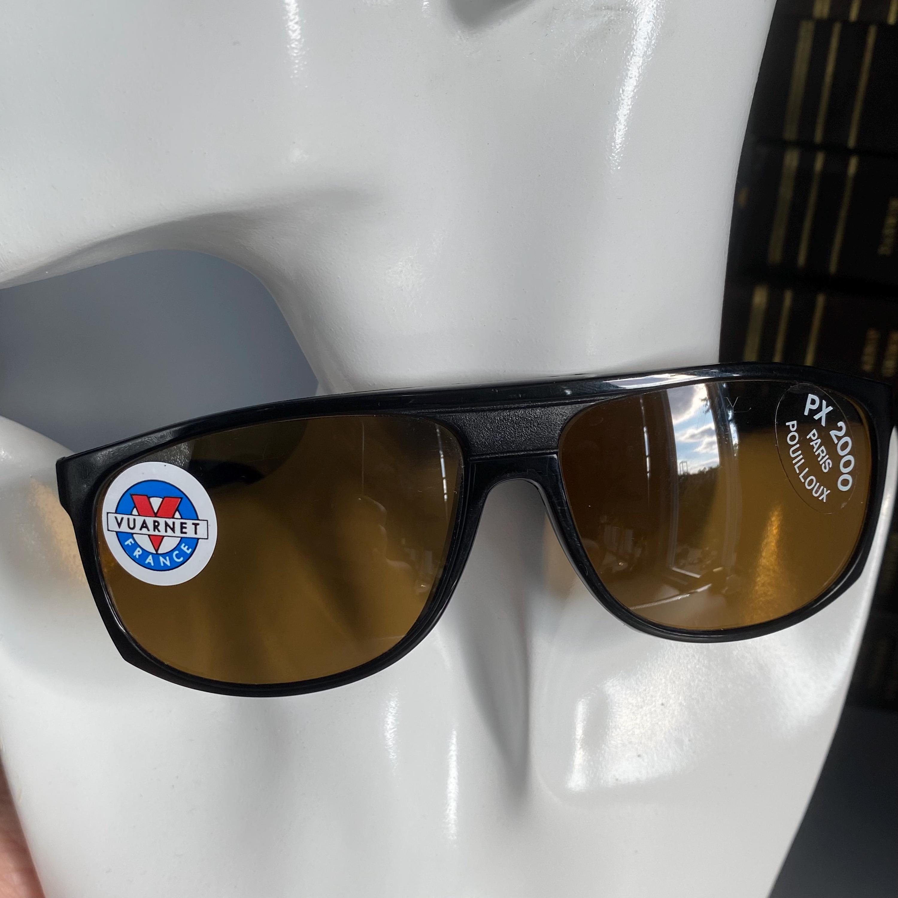 Rare VUARNET France Sunglasses 458 Black PX2000 Mineral Gray Lens
