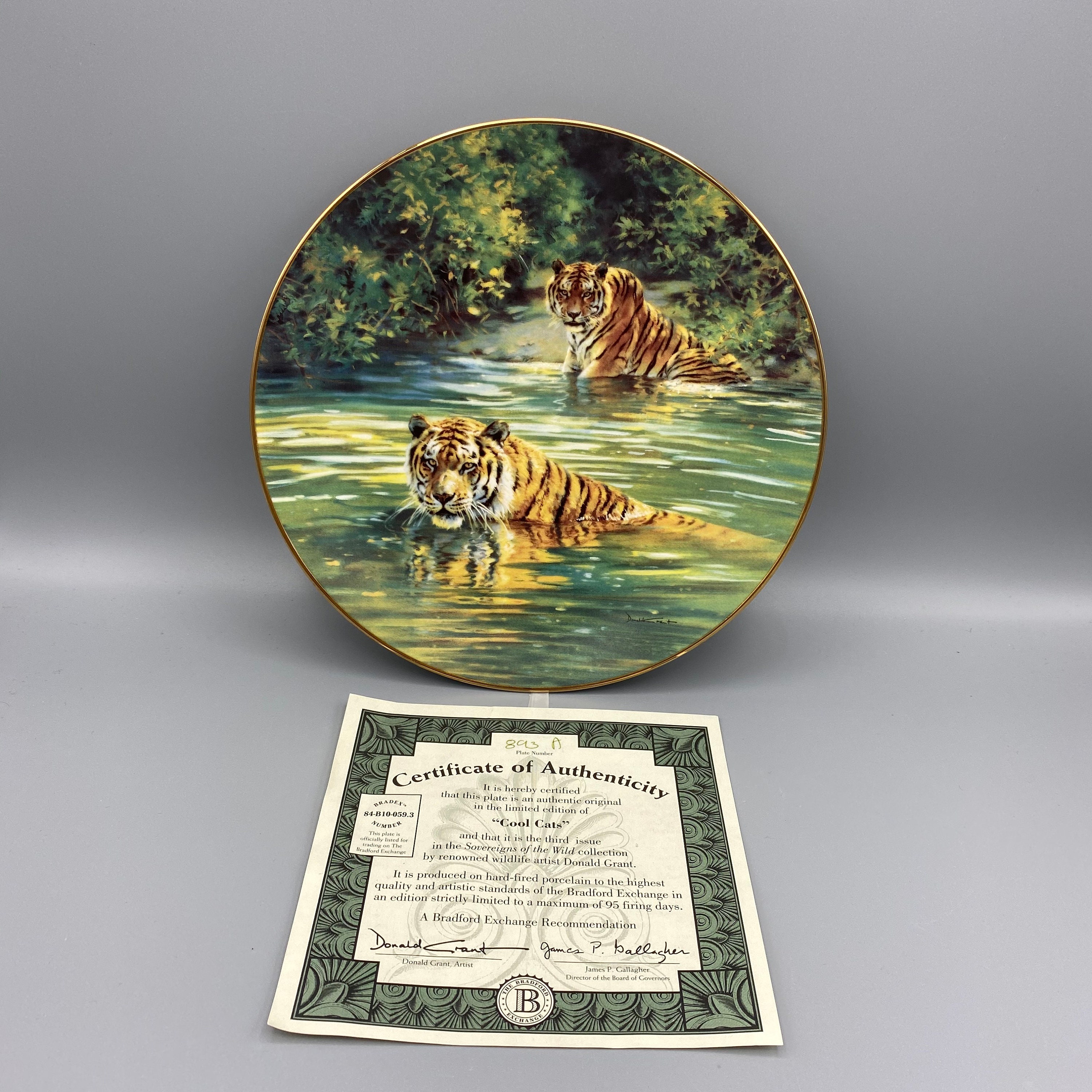 Bradford Exchange COOL CATS Sovereigns of the Wild by Donald Grant