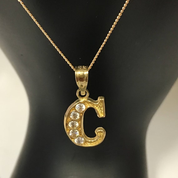 Solid 10k White Gold Tobacco Cigar Charm Pendant Necklace