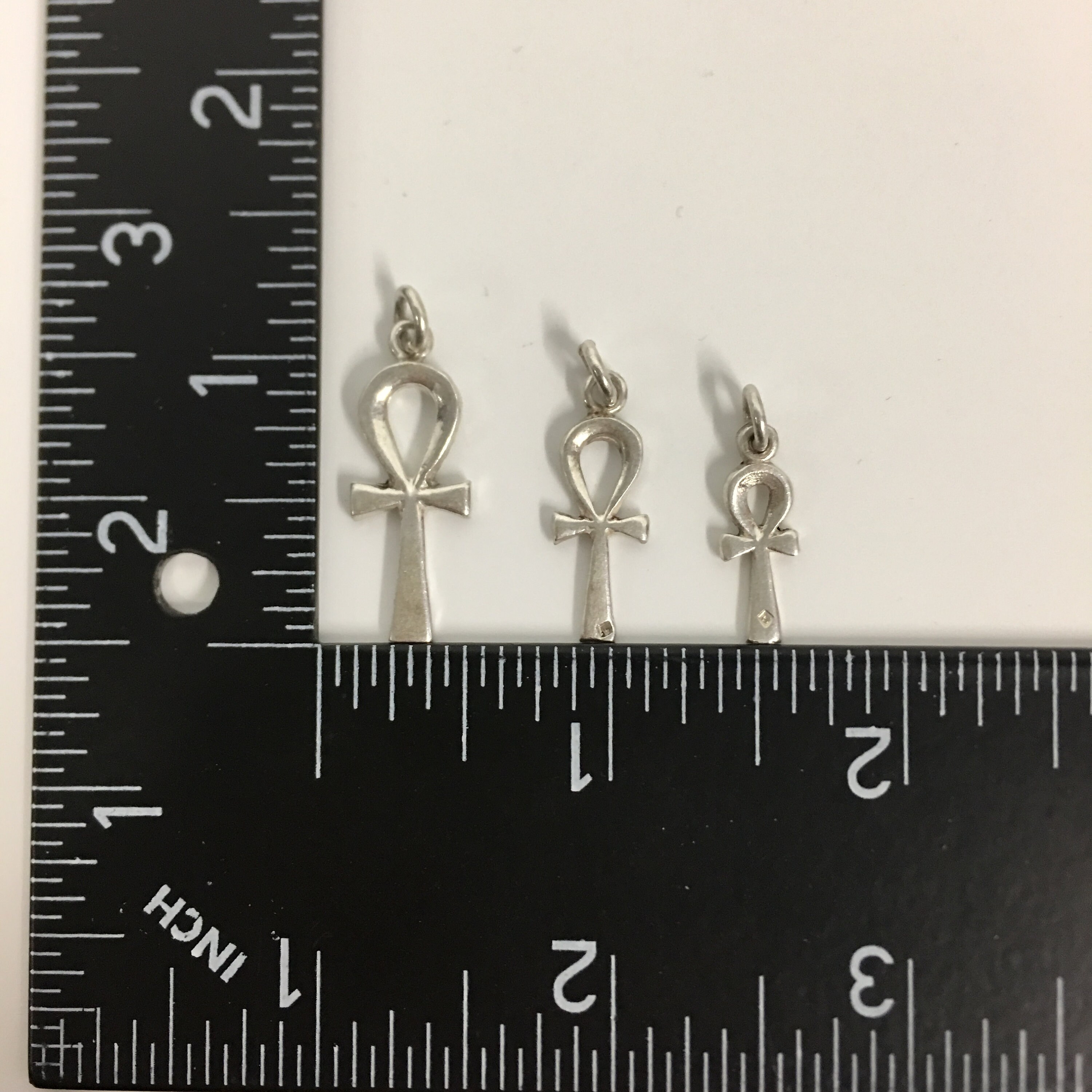 Pendentif Croix Égyptienne Ankh Argent Sterling 925 - La Clé De La Vie Avec Boîte Cadeau
