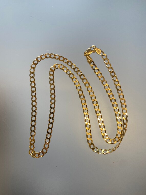 Figaro Chain 10k Yellow Gold Cuban Link 